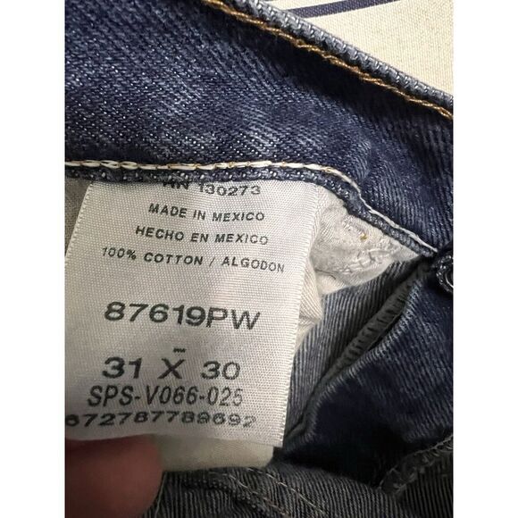 Rustler Jeans Mens 31x30 (30w) Blue Denim Straight Cut Workwear Medium‎ Wash DEU - Picture 7 of 7